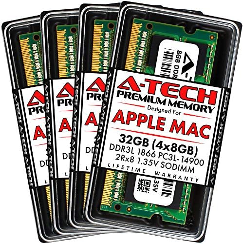 A-Tech 32GB RAM עבור Apple iMac בסוף 2015 רשתית 27 אינץ 'רשתית 5K | DDR3L 1866MHz / 1867MHz PC3L-14900 1.35V 204